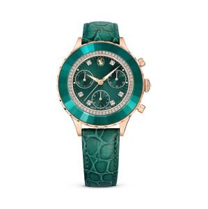 Hodinky Swarovski OCTEA CHRONO dámske, zelená farba