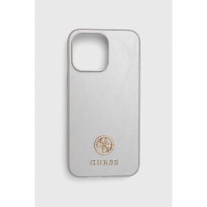 Puzdro na mobil Guess iPhone 15 Pro Max 6.7'' strieborná farba