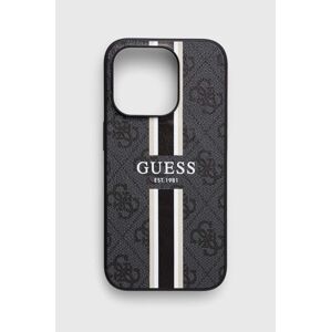 Puzdro na mobil Guess iPhone 15 Pro 6.1" šedá farba