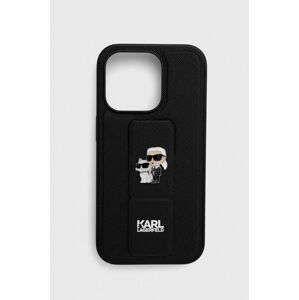 Puzdro na mobil Karl Lagerfeld iPhone 14 Pro 6.1'' čierna farba