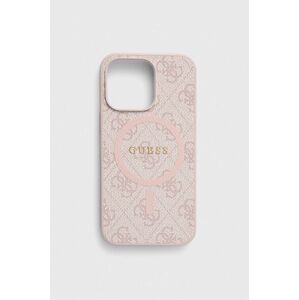 Puzdro na mobil Guess iPhone 13 Pro / 13 6,1" ružová farba