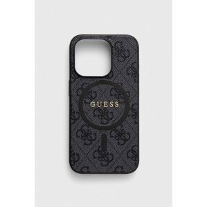 Puzdro na mobil Guess iPhone 15 Pro 6,1" čierna farba