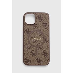 Puzdro na mobil Guess iPhone 15 Plus / 14 Plus 6,7" hnedá farba