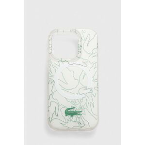 Puzdro na mobil Lacoste iPhone 15 Pro 6.1" biela farba