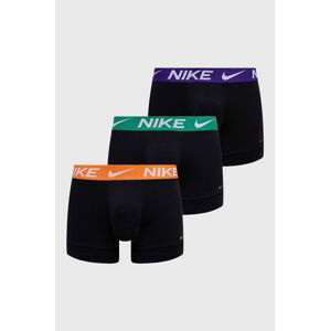 Boxerky Nike 3-pak pánske, fialová farba