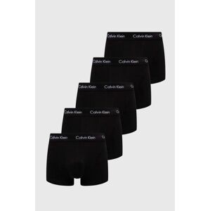 Boxerky Calvin Klein Underwear 5-pak pánske, čierna farba, 000NB2734A