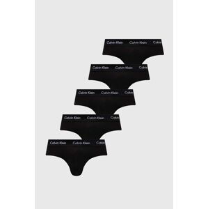 Slipy Calvin Klein Underwear 5-pak pánske, čierna farba