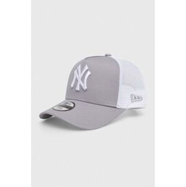 Detská baseballová čiapka New Era NEW YORK YANKEES šedá farba, s nášivkou