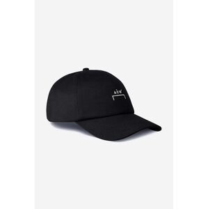 Šiltovka A-COLD-WALL* Cotton Bracket Cap ACWUA127 BLACK čierna farba, s potlačou