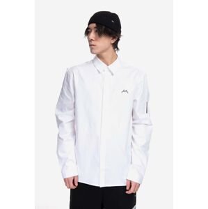 Bavlnená košeľa A-COLD-WALL* Pawson Shirt ACWMSH078 WHITE pánska, biela farba, regular, s klasickým golierom