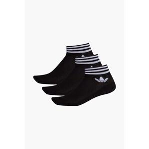 Ponožky adidas Originals 3-pak EE1151-black, čierna farba