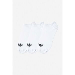 Ponožky adidas Originals Trefoil Liner 3-pak S20273-white, biela farba