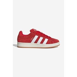 Semišové tenisky adidas Originals Campus 00S H03474-red, červená farba, H03474