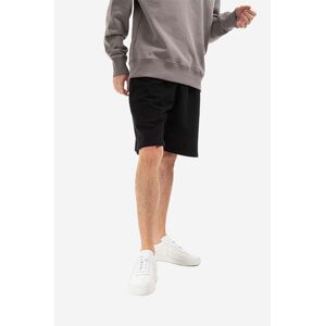 Bavlnené šortky A-COLD-WALL* Essential Logo Sweat Short ACWMB118 čierna farba