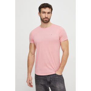 Tommy Jeans ružová farba,jednofarebný,DM0DM09586