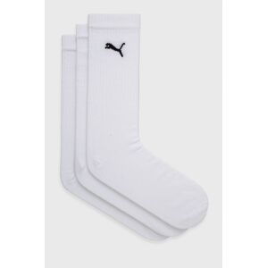 Ponožky Puma (3-pack) 907940 biela farba