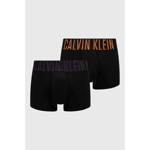 Boxerky Calvin Klein Underwear 2-pak pánske, čierna farba