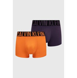 Boxerky Calvin Klein Underwear 2-pak pánske,oranžová farba,000NB2602A