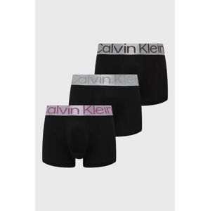 Boxerky Calvin Klein Underwear 3-pak pánske, čierna farba