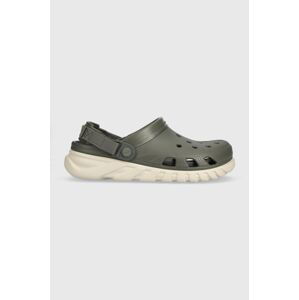 Šľapky Crocs Duet Max II Clog pánske, zelená farba