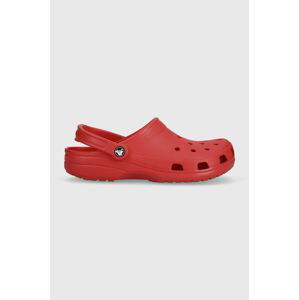 Šľapky Crocs červená farba