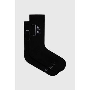 Ponožky A-COLD-WALL* BRACKET SOCK ACWMSK034A, pánske, čierna farba