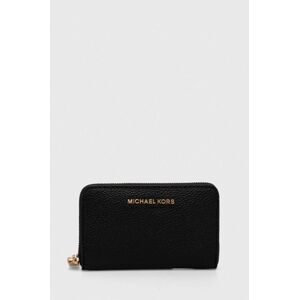 Kožená peňaženka MICHAEL Michael Kors dámsky, biela farba