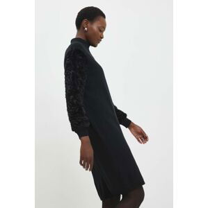 Šaty Answear Lab čierna farba, mini, oversize
