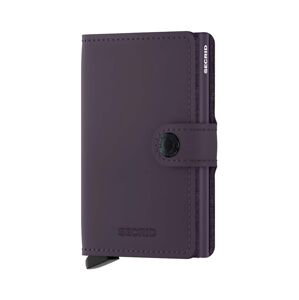 Kožená peňaženka Secrid Miniwallet Matte Dark Purple fialová farba