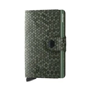 Kožená peňaženka Secrid Miniwallet Hexagon Green zelená farba