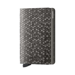 Kožená peňaženka Secrid Slimwallet Hexagon Grey šedá farba