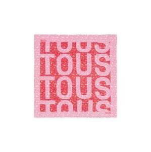 Šatka Tous dámska, ružová farba, vzorovaná