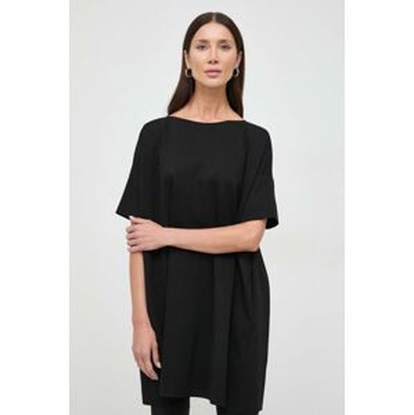 Šaty Liviana Conti čierna farba, mini, oversize