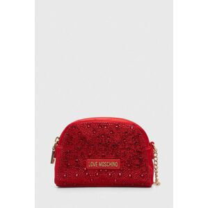 Kozmetická taška Love Moschino červená farba