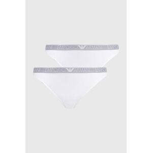 Tangá Emporio Armani Underwear 2-pak biela farba