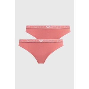 Nohavičky Emporio Armani Underwear 2-pak ružová farba