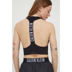 Plážový top Calvin Klein čierna farba