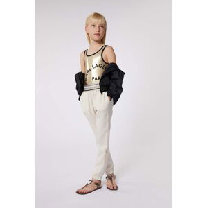 Jednodielne detské plavky Karl Lagerfeld zlatá farba