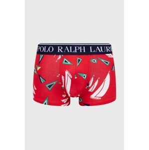 Boxerky Polo Ralph Lauren pánske,červená farba,714931783