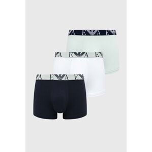 Boxerky Emporio Armani Underwear 3-pak pánske, zelená farba