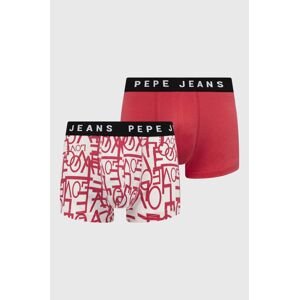 Boxerky Pepe Jeans pánske, ružová farba