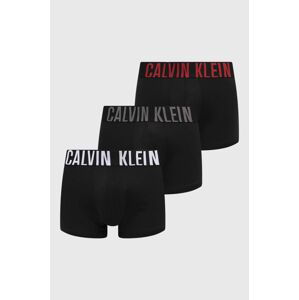 Boxerky Calvin Klein Underwear 3-pak pánske, čierna farba