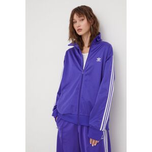 Mikina adidas Originals dámska, fialová farba, jednofarebná