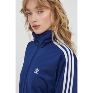 Mikina adidas Originals dámska, tmavomodrá farba, s nášivkou,  IL3816