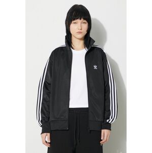 Mikina adidas Originals dámska, čierna farba, s nášivkou