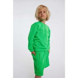 Detská mikina Marc Jacobs zelená farba, s nášivkou