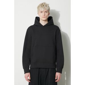 Bavlnená mikina adidas Originals Contempo French Terry Hoodie pánska, čierna farba, s kapucňou, jednofarebná, HK2937