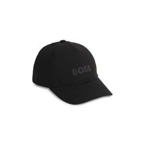Detská baseballová čiapka BOSS čierna farba, s nášivkou