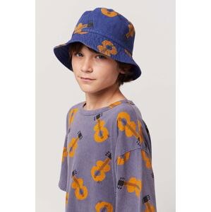 Detský bavlnený klobúk Bobo Choses tmavomodrá farba, bavlnený