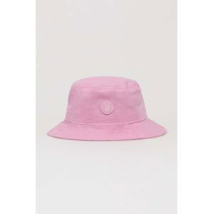 Bavlnený klobúk Hugo Blue ružová farba, bavlnený